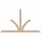 Ekena Millwork Richland Smooth Timber Gable Bracket, Douglas Fir, 72"W x 42"H x 3 1/2"D x 3 1/2"F, 14/12 Pitch GBW072X42X0404RIC00SDF - alternate 1